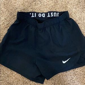 black nike shorts